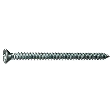 #12 x 3" Phillips Flat Head, Sheet Metal Screw, Zinc (Bulk Box 1 lb)