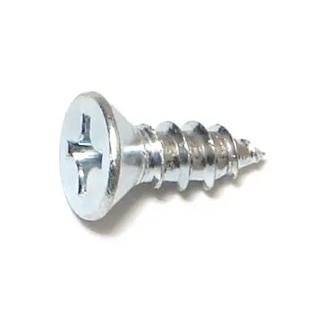 #14 x 3/4" Phillips Flat Head, Sheet Metal Screw, Zinc (Bulk Box 1 lb)