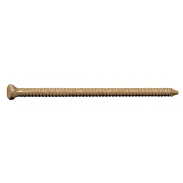1-5/8" Dark Oak Brown Painted Steel Panel Flat Head Nails
