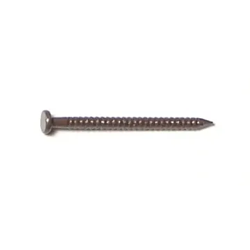 1" Walnut Brown Painted Steel Panel Flat Head Nails