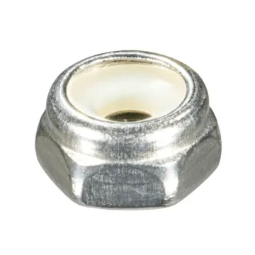 6-32 Nylon Lock Nut, Coarse Thread, Stainless Steel (Bulk Box 1 lb)