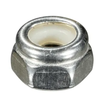 10-24 Nylon Lock Nut, Coarse Thread, Stainless Steel (Bulk Box 1 lb)