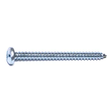 #14 x 3" Combo Pan Head, Sheet Metal Screw, Zinc (Bulk Box 1 lb)