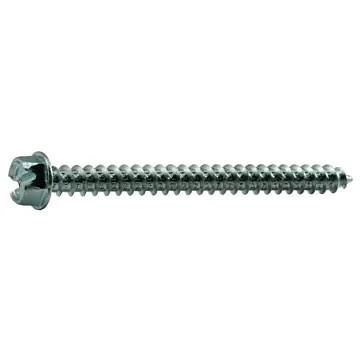 #12 x 2-1/2" Slotted Hex Washer Head, Sheet Metal Screw, Zinc (Bulk Box 1 lb)