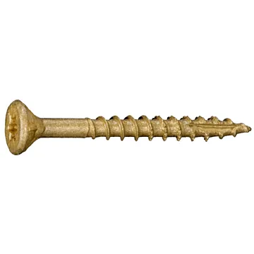#9 x 1-3/4" Star Flat Head, Wood Screw, XL1500 Coated, Tan (Bulk Box 1 lb)