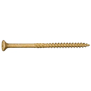 #9 x 3" Star Flat Head, Wood Screw, XL1500 Coated, Tan (Bulk Box 1 lb)