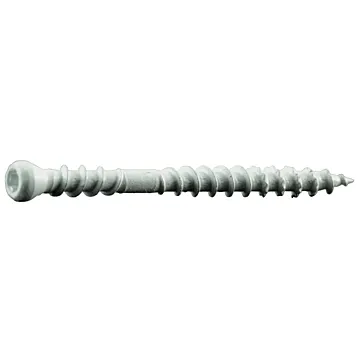 #8 x 2" Star Drive, Trim Head Screw, XL1500 Coated, White (Bulk Box 1 lb)