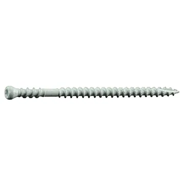 #8 x 3" Star Drive, Trim Head Screw, XL1500 Coated, White (Bulk Box 1 lb)