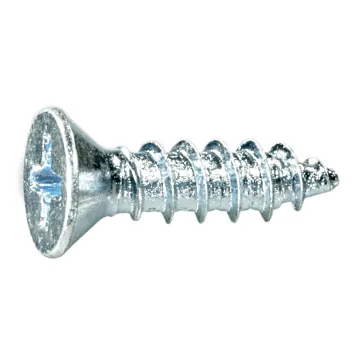 #6 x 5/8" Phillips Flat Head, Sheet Metal Screw, Zinc (Bulk Box 1 lb)