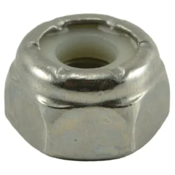 10-32 Nylon Lock Nut, Fine Thread, Stainless Steel (Bulk Box 1 lb)