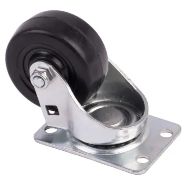 World Casters & Equipment Manufacturing 90 lb 2 in Soft Rubber Swivel Caster