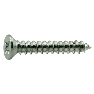 #4 x 3/4" Phillips Flat Head, Wood Screw, Zinc (Bulk Box 22 pk)