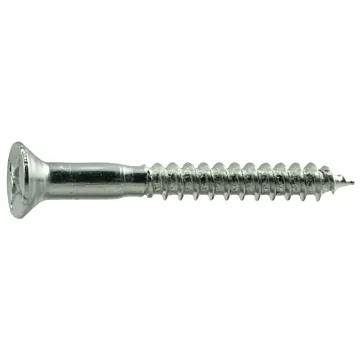 #10 x 1-3/4" Phillips Flat Head, Wood Screw, Zinc (Bulk Box 7 pk)