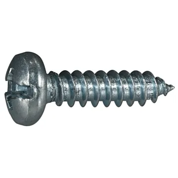 #10 x 3/4" Combo Pan Head, Sheet Metal Screw, Zinc (Bulk Box 10 pk)