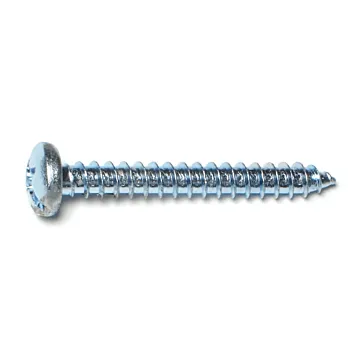 #14 x 2" Combo Pan Head, Sheet Metal Screw, Zinc (Bulk Box 3 pk)