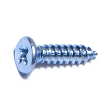 #4 x 1/2" Phillips Flat Head, Sheet Metal Screw, Zinc (Bulk Box 24 pk)
