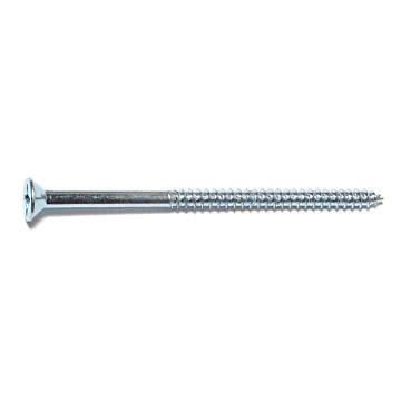 #10 x 3-1/2" Phillips Flat Head, Wood Screw, Zinc (Bulk Box 3 pk)