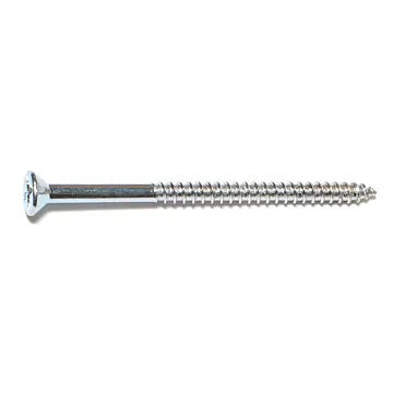 #12 x 3-1/2" Phillips Flat Head, Wood Screw, Zinc (Bulk Box 3 pk)