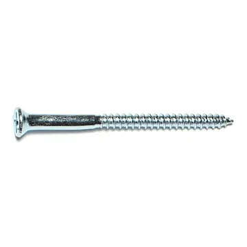 #14 x 3-1/2" Phillips Flat Head, Wood Screw, Zinc (Bulk Box 2 pk)