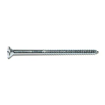 #14 x 4" Phillips Flat Head, Wood Screw, Zinc (Bulk Box 2 pk)