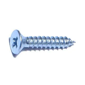 #4 x 5/8" Phillips Flat Head, Sheet Metal Screw, Zinc (Bulk Box 23 pk)
