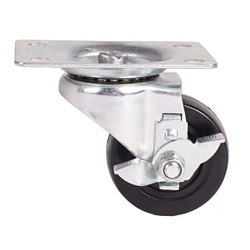 World Casters & Equipment Manufacturing 120 lb 2-1/2 in Soft Rubber Swivel Caster