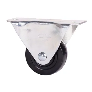 World Casters & Equipment Manufacturing 120 lb 2-1/2 in Soft Rubber Rigid Caster