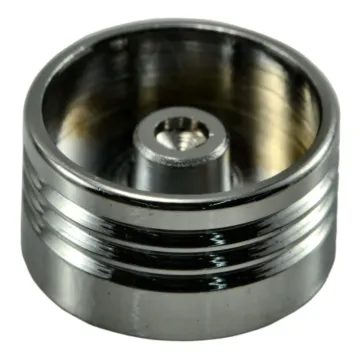 Midwest Fastener Sck Hd Cover Chr, 1/4 Button