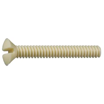 Switch Plate Screw (Nylon - Ivory)  6-32 x 1 in.
