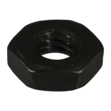 8-32 x Hex Nut Coarse Thread, Black Oxide, Black 