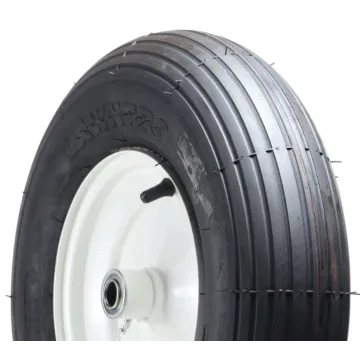 Martin Wheel Company 400-8 2-Ply Tubeless Drop Center Rib Wheelbarrow Tire Only