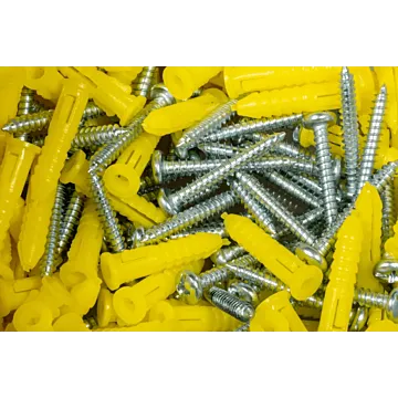 MIDWEST FASTENER Ribbed Plastic Anchor (100 pk) #4 to #8 x 7/8 in.