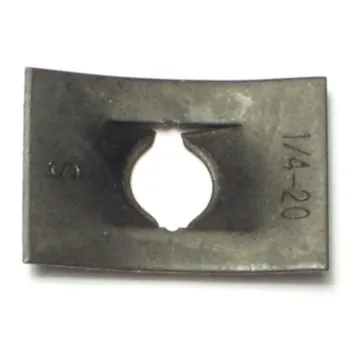 Flat Type Speed Push Nut (Zinc) 1/4 in. 