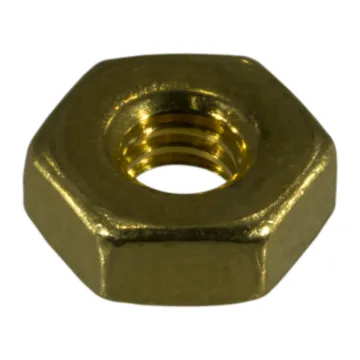 8-32 Hex Nut, Coarse Thread, Brass