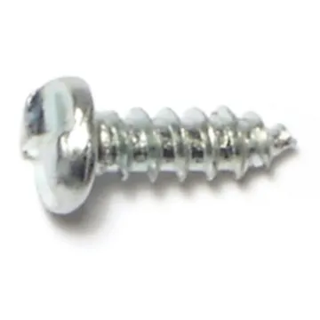 #8 x 1/2" Tamper Proof Pan Head, Sheet Metal Screw, Zinc 