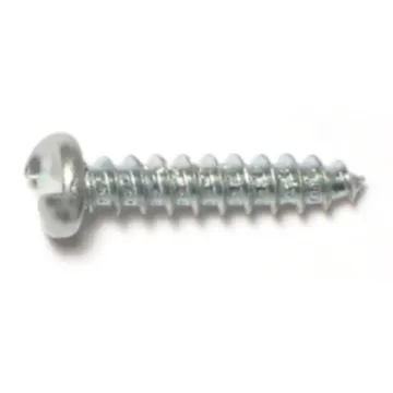 #10 x 1" Tamper Proof Pan Head, Sheet Metal Screw, Zinc 