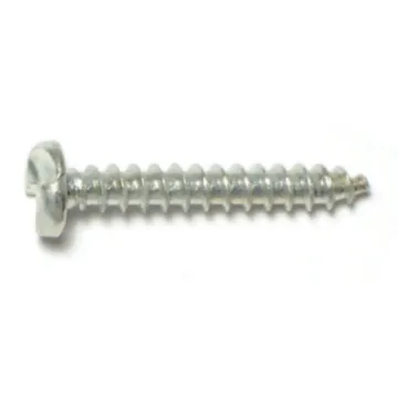 #10 x 1-1/4" Tamper Proof Pan Head, Sheet Metal Screw, Zinc 