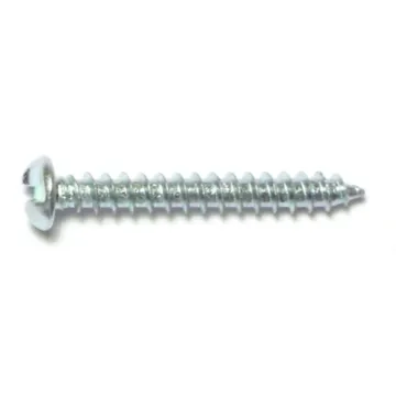 #10 x 1-1/2" Tamper Proof Pan Head, Sheet Metal Screw, Zinc 