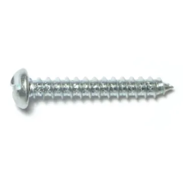 #12 x 1-1/2" Tamper Proof Pan Head, Sheet Metal Screw, Zinc 