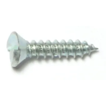 #8 x 3/4" Tamper Proof Oval Head, Sheet Metal Screw, Zinc 