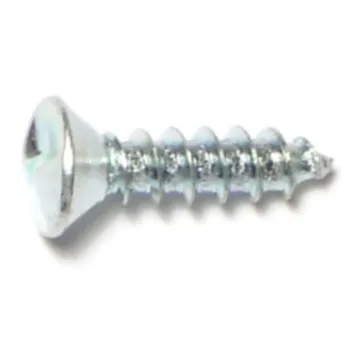 #10 x 3/4" Tamper Proof Oval Head, Sheet Metal Screw, Zinc 
