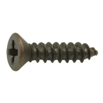 #4 x 1/2" Phillips Flat Head, Sheet Metal Screw, Zinc, Bronze 
