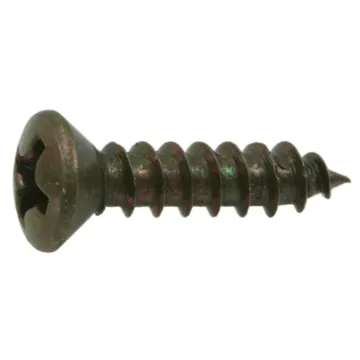 #6 x 5/8" Phillips Oval Head, Sheet Metal Screw, Zinc, Copper 
