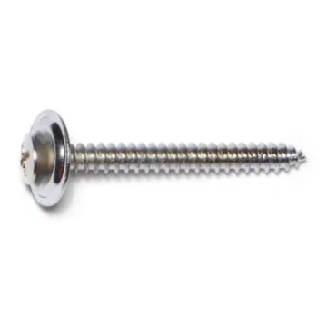 #8 x 1-1/2" Phillips Oval Head, Trim Head Screw, Chrometint