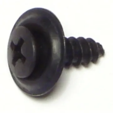 #10 x 5/8" Phillips Oval Head, Automotive Trim Screw, Black