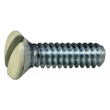 Switch Plate Screw (Ivory) 6-32 x 1/2 in.