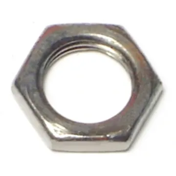 9/16" Steel Lock Nut Coarse Thread, Zinc   