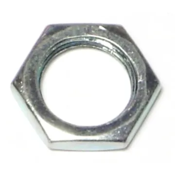11/16" Steel Lock Nut Coarse Thread, Zinc   