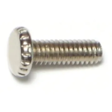 Midwest Fastener Knurled Scr NiPl, 8-32 x 1/2