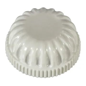 Midwest Fastener Rosette Cap Wht, 1/8 PT